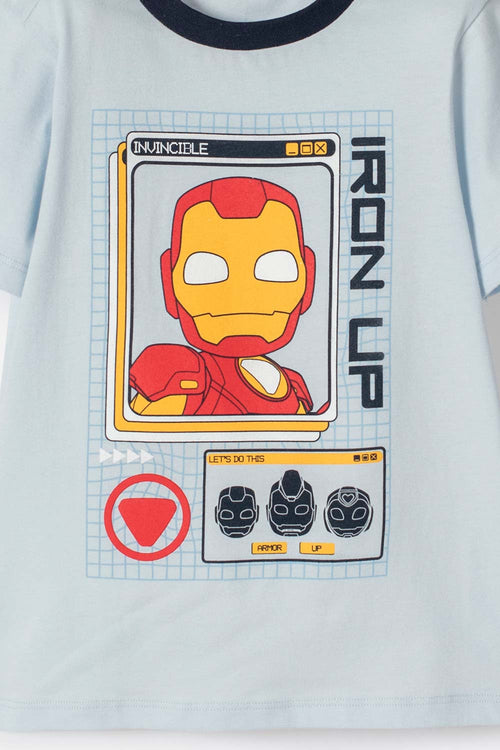 Card slide image -  PIJAMA DE IRON MAN CON PANTALÓN LARGO MULTICOLOR PARA NIÑO 2T A 5T