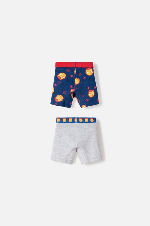 Card slide image -  PACK X2 BOXER DE IRONMAN MULTICOLOR PARA NIÑO 2T A 5T