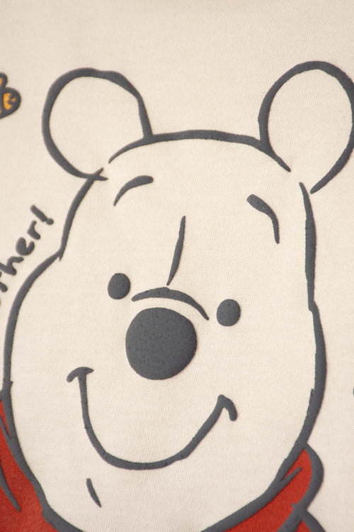 Card slide image -  CONJUNTO WINNIE THE POOH CAQUI Y GRIS PARA BEBÉ NIÑO