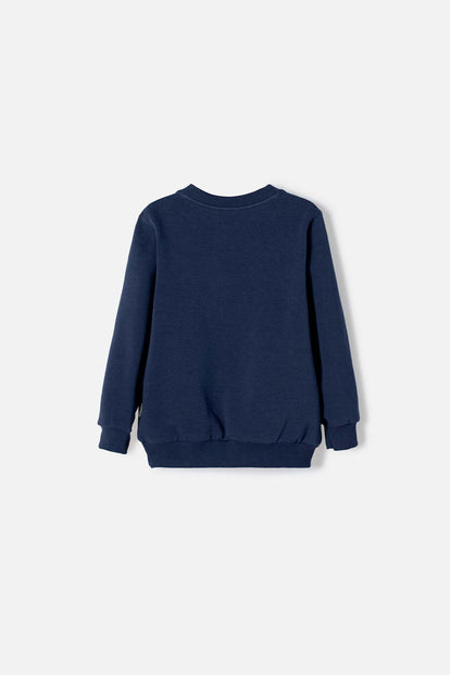 BUZO DE SNOOPY CERRADO AZUL PARA NIÑA 2T A 5T