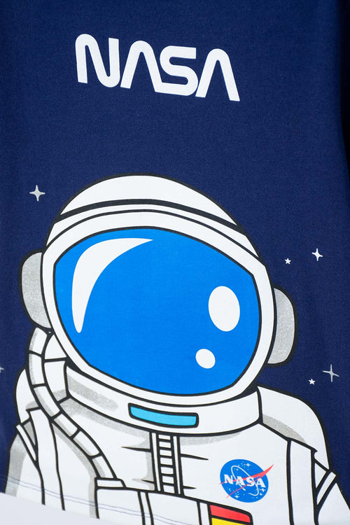 Card slide image -  CAMISETA DE NASA MANGA CORTA AZUL PARA NIÑO 2T A 5T