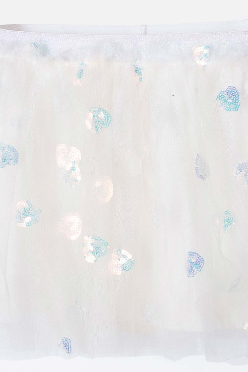 Card slide image -  FALDA DE LITTLEMIC MARFIL PARA NIÑA 2T A 5T