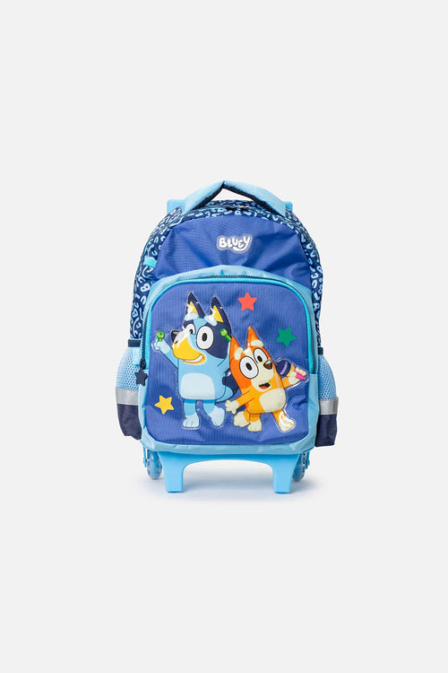 MORRAL DE BLUEY 14’’ CON RUEDAS AZUL PARA NIÑA