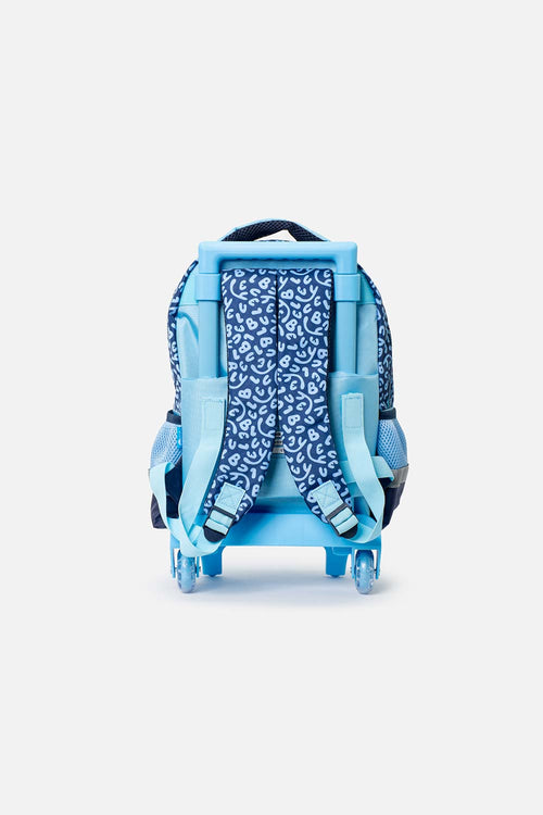 MORRAL DE BLUEY 14’’ CON RUEDAS AZUL PARA NIÑA
