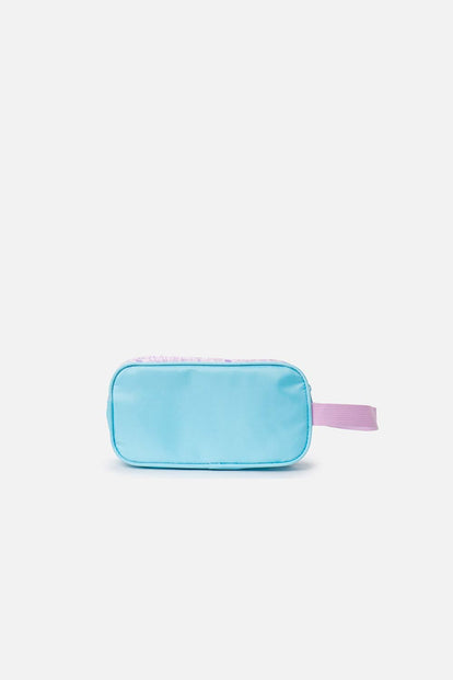 CARTUCHERA DE SNOOPY AZUL Y VIOLETA PARA NIÑA