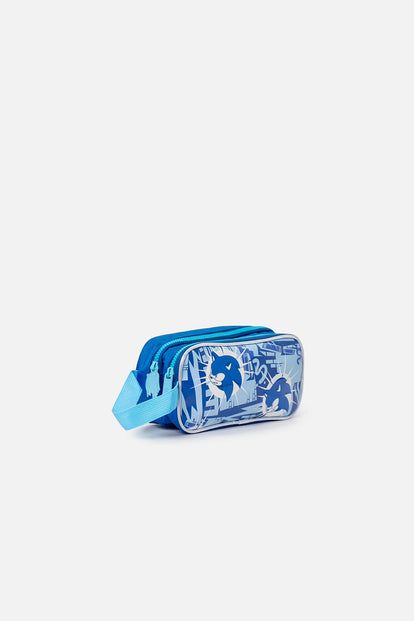 CARTUCHERA DE SONIC AZUL PARA NIÑO