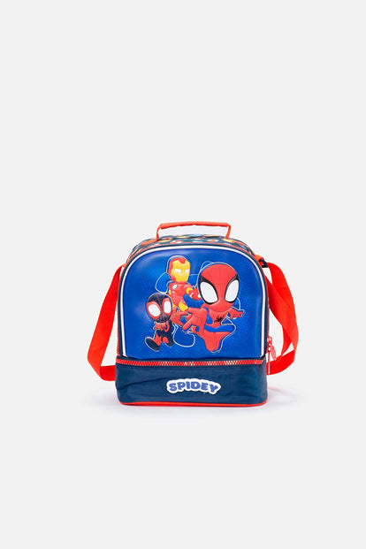 LONCHERA DE SPIDERMAN  AZUL Y ROJO PARA NIÑO