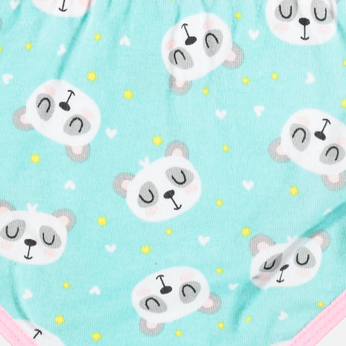 PANTY PACK POR DOS DE NIÑA, PANTY, TURQUESA/BLANCA DE LITTLEMIC.