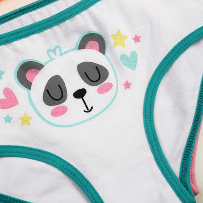 PANTY PACK POR DOS DE NIÑA, PANTY, TURQUESA/BLANCA DE LITTLEMIC.
