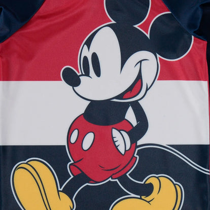  CONJUNTO DE BAÑO DE MICKEY MOUSE ESTAMPADO AZUL OSCURO PARA BEBÉ NIÑO