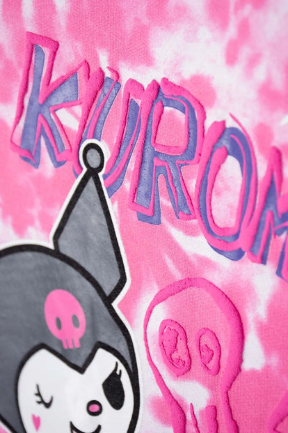 CONJUNTO DE KUROMI ROSADO CON PANTALÓN LARGO PARA NIÑA