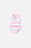 CONJUNTO DE TOP Y PANTY DE BARBIE BLANCO Y ROSADO PARA NIÑA