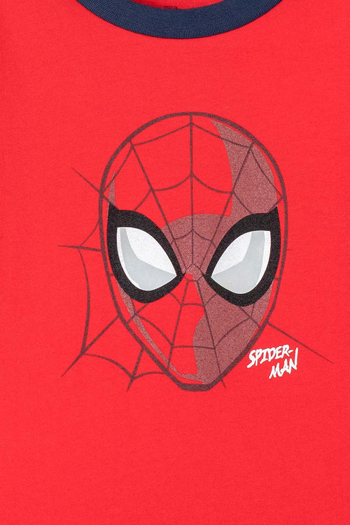 Card slide image -  PIJAMA DE SPIDER-MAN CON PANTALÓN CORTO GRIS Y ROJO PARA NIÑO
