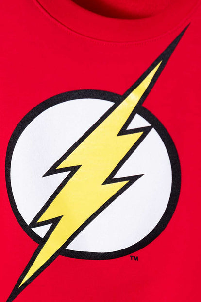 BUZO DE FLASH CERRADO ROJO PARA NIÑO