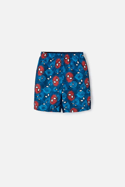 PANTALONETA DE BAÑO DE SPIDER-MAN CON CINTURA AJUSTABLE AZUL PARA NIÑO