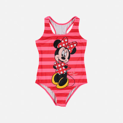 VESTIDO DE BAÑO DE MINNIE MOUSE MANGA SISA ROSADO DE NIÑA