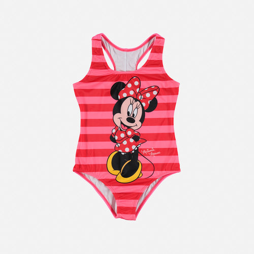 VESTIDO DE BAÑO DE MINNIE MOUSE MANGA SISA ROSADO DE NIÑA