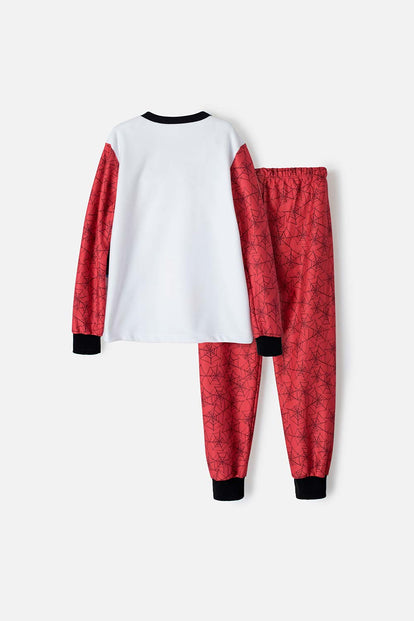 PIJAMA DE SPIDER-MAN ROJA DE PANTALÓN LARGO PARA NIÑO