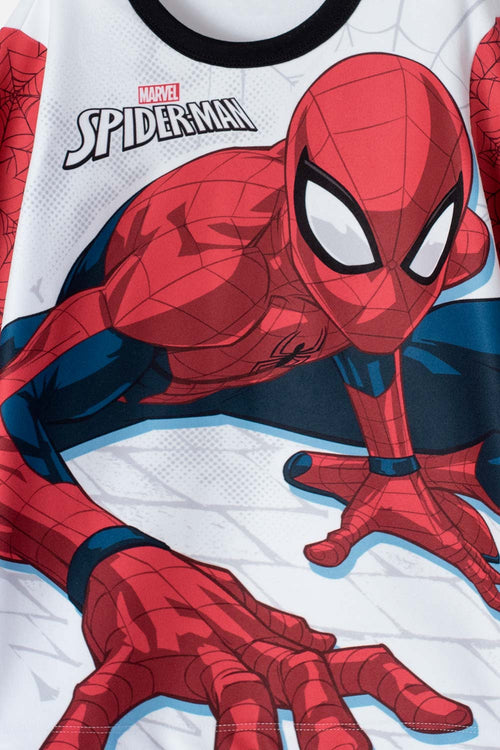 PIJAMA DE SPIDER-MAN ROJA DE PANTALÓN LARGO PARA NIÑO