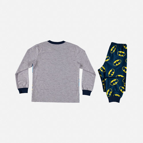 PIJAMA DE BATMAN MANGA LARGA Y PANTALÓN LARGO PARA NIÑO