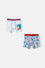PACK X2 BOXER DE SONIC BLANCO Y GRIS PARA NIÑO