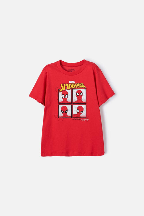 Card slide image -  CAMISETA DE SPIDER-MAN  MANGA CORTA ROJA PARA NIÑO