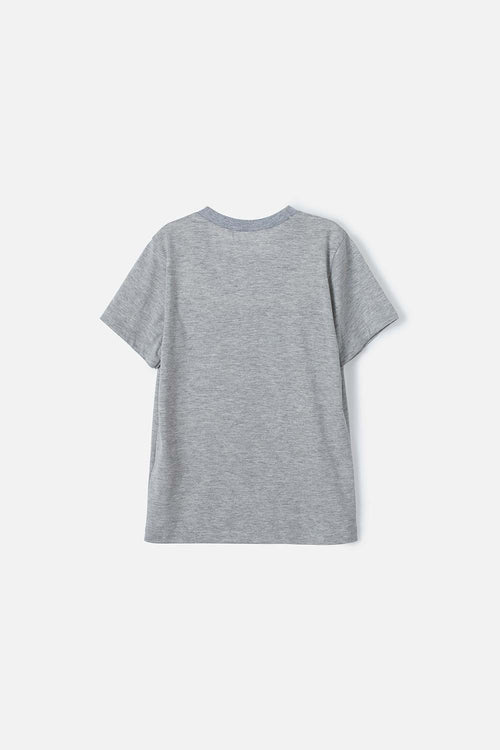 CAMISETA DE SONIC MANGA CORTA GRIS PARA NIÑO