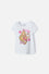 CAMISETA DE BARBIE MANGA CORTA BLANCA PARA NIÑA