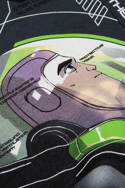 BUZO DE BUZZ LIGHTYEAR CON CAPUCHA GRIS PARA NIÑO