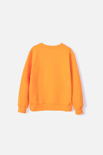 BUZO DE AMONG US CUELLO REDONDO NARANJA PARA TEEN NIÑO