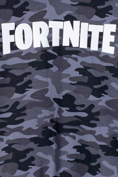 BUZO DE FORtNITE CERRADO CON CHOMPA GRIS PARA NIÑO