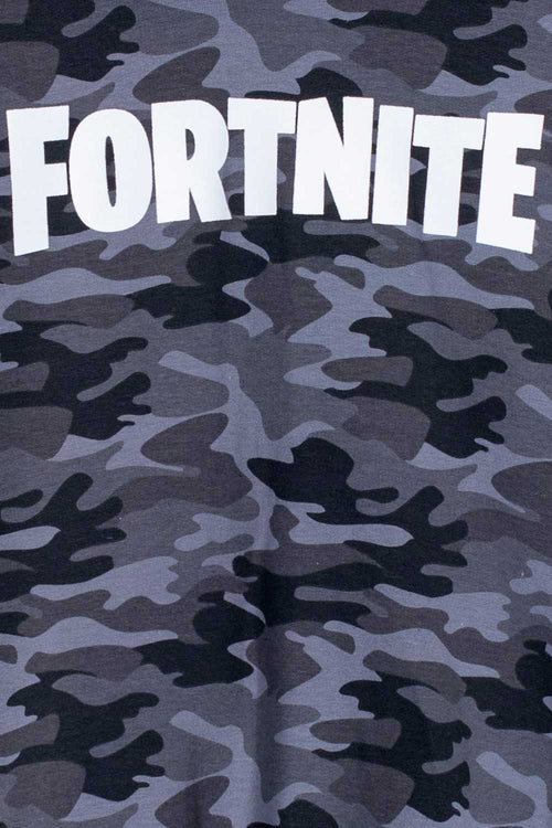 BUZO DE FORTNITE CERRADO CON CHOMPA GRIS PARA NIÑO