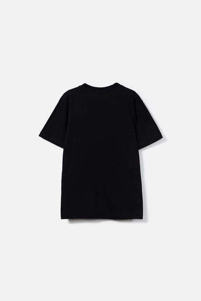 CAMISETA DE AMONG US MANGA CORTA NEGRA PARA TEEN NIÑO