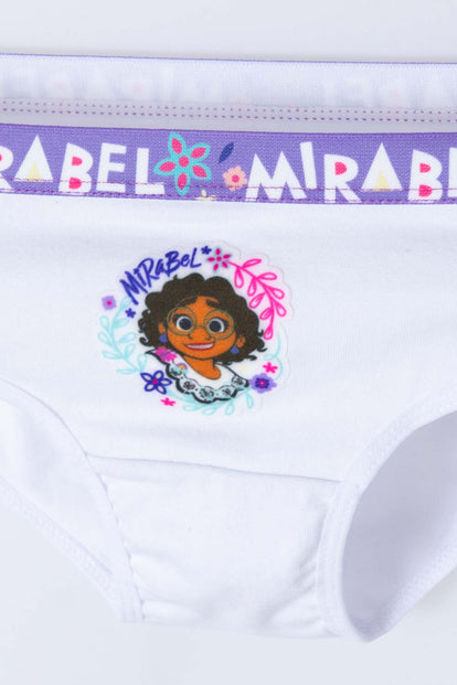 PACK X2 PANTIES DE ENCANTO BLANCO Y FUCSIA PARA NIÑA