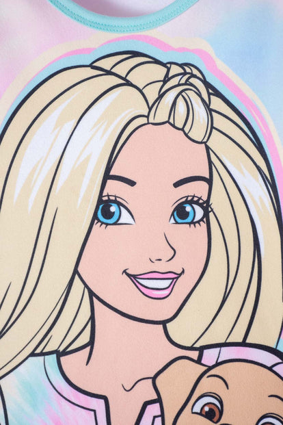 PIJAMA DE BARBIE MANGA LARGA  MULTICOLOR PARA NIÑA