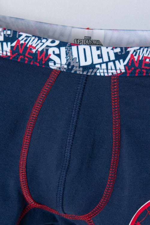 Card slide image -  PACK X2 BOXER DE SPIDER-MAN AZUL Y BLANCO PARA NIÑO
