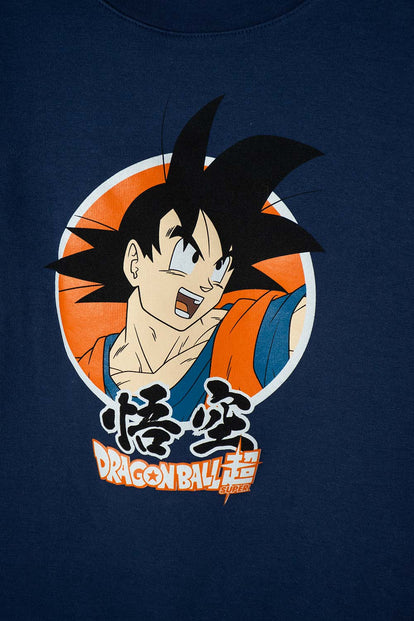 BUZO DE DRAGON BALL Z CERRADO AZUL OSCURO PARA NIÑO