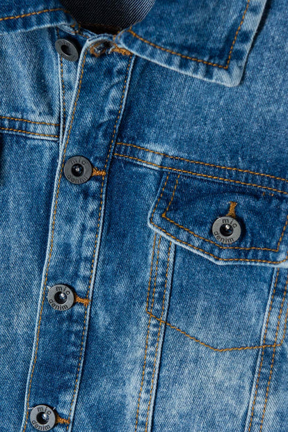 CHAQUETA DE SPIDER-MAN EN DENIM AZUL PARA NIÑO