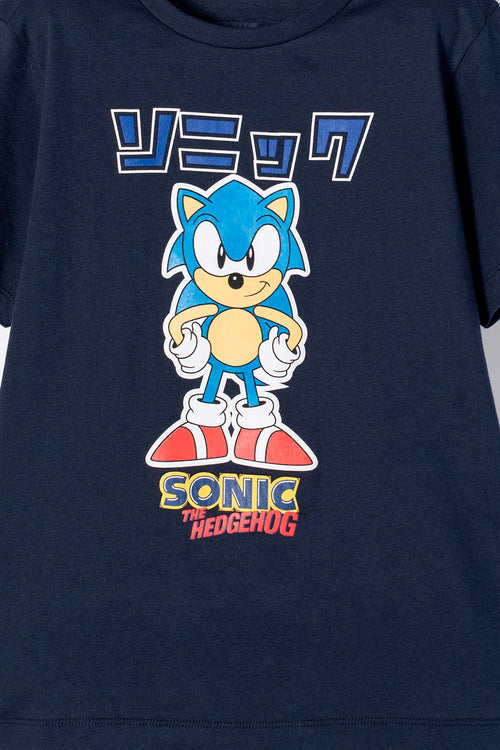 Card slide image -  CAMISETA DE SONIC MANGA CORTA AZUL PARA NIÑO