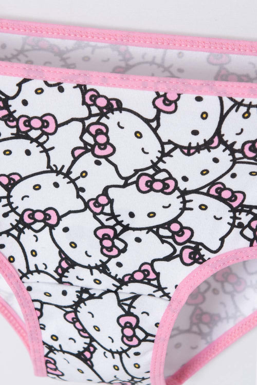 PACK X2 PANTIES DE HELLO KITTY BLANCO Y ROSADO PARA NIÑA