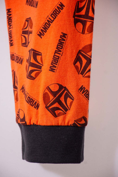 PIJAMA DE STAR WARS CON PANTALÓN LARGO NARANJA PARA NIÑO