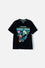 CAMISETA DE MANDALORIAN CUELLO REDONDO NEGRA PARA NIÑO