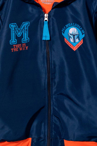 CHAQUETA DE STAR WARS CON CAPUCHA AZUL OSCURA PARA NIÑO