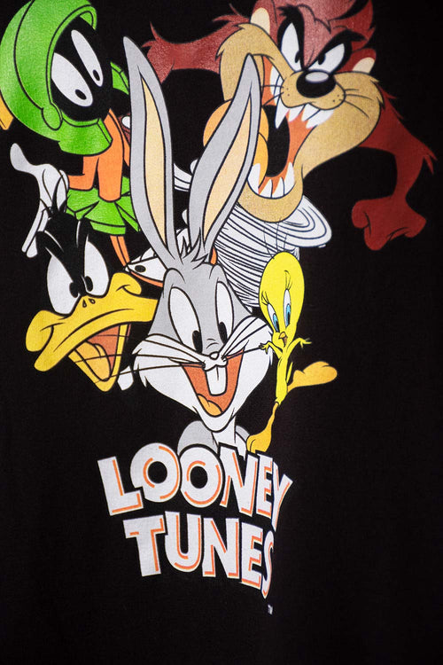 BUZO DE LOONEY TUNES CERRADO NEGRO PARA NIÑO