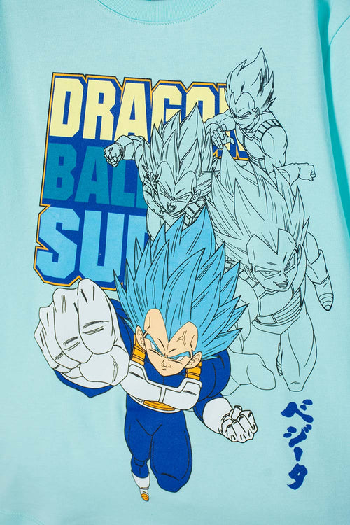 Card slide image -  CAMISETA DE DRAGON BALL MANGA AZUL CORTA PARA NIÑO