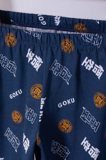 PIJAMA DE DRAGON BALL DE PANTALÓN LARGO NARANJA Y AZUL PARA NIÑO