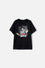 CAMISETA DE DRAGON BALL MANGA CORTA NEGRA PARA NIÑO