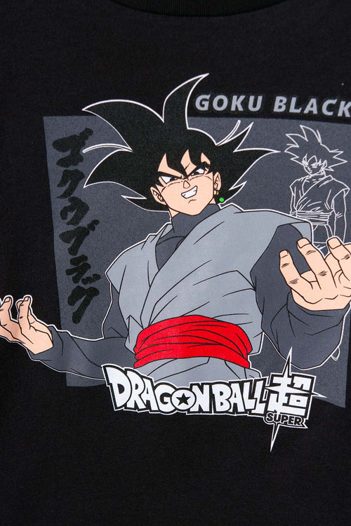 Card slide image -  CAMISETA DE DRAGON BALL MANGA CORTA NEGRA PARA NIÑO