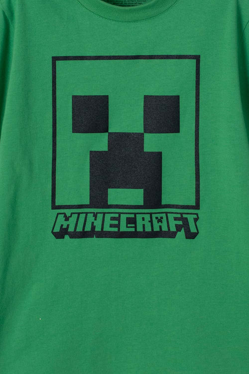 Card slide image -  CAMISETA DE MINECRAFT VERDE MANGA CORTA PARA NIÑO