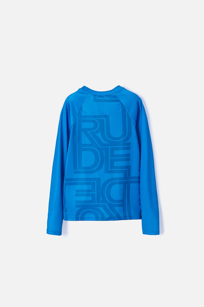 CAMISETA DE BAÑO BART SIMPSON MANGA LARGA AZUL PARA NIÑO